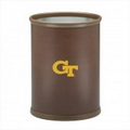 Collegiate Logo 13 Qt. Football Texture Oval Wastebasket - Georgia Tech